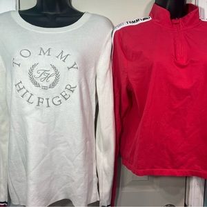 Tommy Hilfiger juniors sport top & sweater tagged large barely worn P118